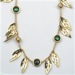 Giselle's Leaves and Stones Necklace