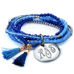 Vesta Azzurro Nouveau Tassel Bracelet