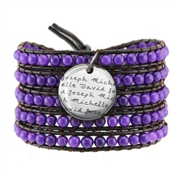 Vesta Amethyst Purple Wrap Bracelet