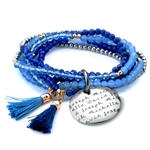 Vesta Azzurro Tassel Bracelet