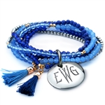 Vesta Azzurro Thorne Tassel Bracelet