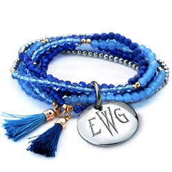 Vesta Azzurro Thorne Tassel Bracelet