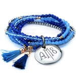 Vesta Azzurro Twilight Tassel Bracelet