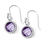 Vesta Amethyst Purple Earrings