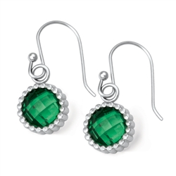 Vesta Emerald Green Earrings
