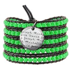 Vesta Emerald Green Wrap Bracelet