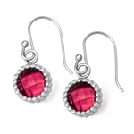 Vesta Ruby Pink Earrings