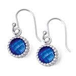 Vesta Spinel Blue Earrings