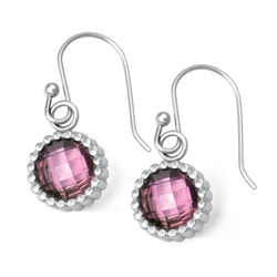 Vesta Tourmaline Pink Earrings