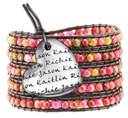 Vesta Mother's Heart Alexandrite Iridescent Wrap Bracelet