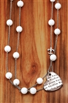 Vesta Mother's Heart Marmo Necklace