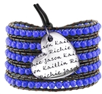 Vesta Mother's Heart Spinel Blue Wrap Bracelet