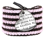 Vesta Mother's Heart Tourmaline Pink Wrap Bracelet