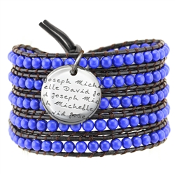 Vesta Spinel Blue Wrap Bracelet