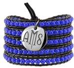 Vesta Spinel Blue Wrap Bracelet Twilight Monogram