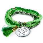 Vesta Smeraldo Nouveau Tassel Bracelet