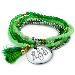 Vesta Smeraldo Nouveau Tassel Bracelet