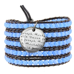 Vesta Zircon Blue Wrap Bracelet